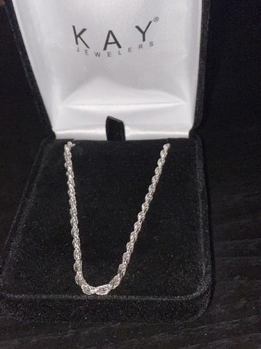 silver rope chain from Kay Jewelers 