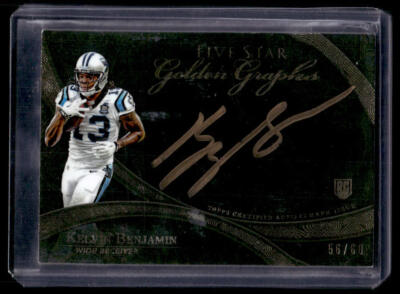 Kelvin Benjamin Rookie/60 Auto 2014 Topps 5 Sterne Carolina Panthers Autogramm