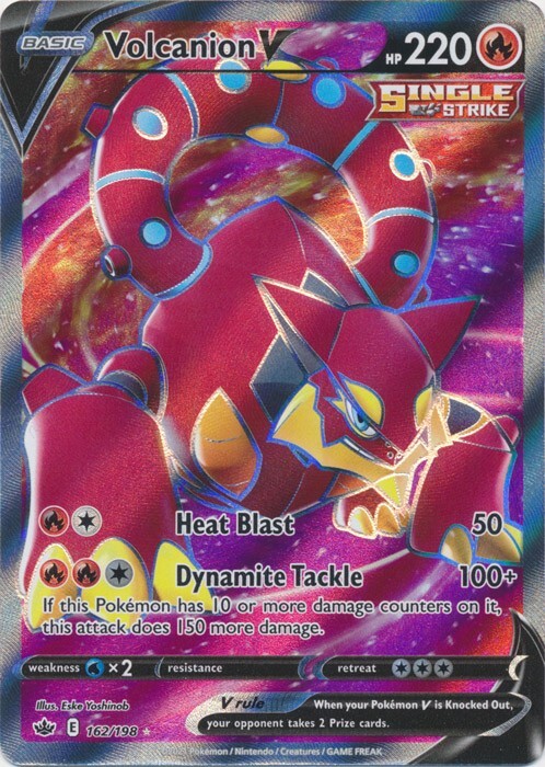 Volcanion V (Full Art) 162/198 Ultra Rare  Chilling Reign Pokemon TCG