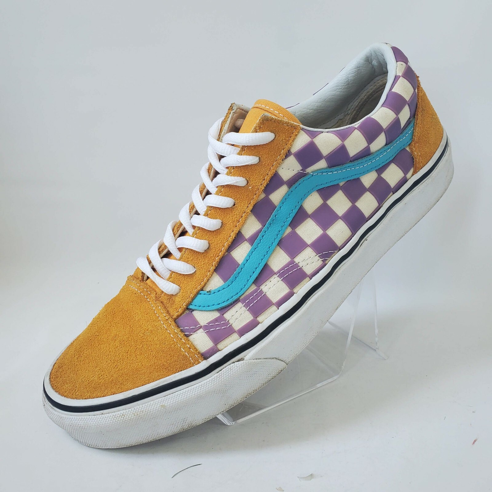Vans Yellow Purple Thermochrome Color Change Checker Men's Size 9.5 Old  School | eBay