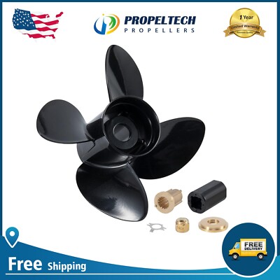13 1/2 x 15'Pitch Boat Propeller fit Mercury Marine 40-140HP 15 Tooth 4 Blades