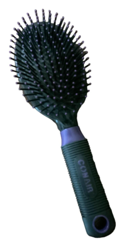 Conair Paddle Hair Brush Salon Results Unisex 9.25" Handle Black Purple