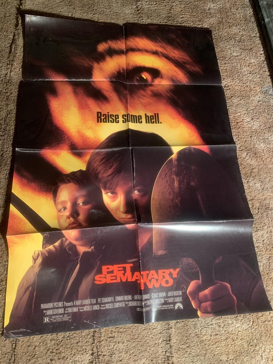 PET SEMATARY TWO ORIG MOVIE POSTER 1992 HORROR | eBay