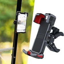 Golf Cart Phone Mount Holder for iPhone/Galaxy/Google Pixel, Universal Black