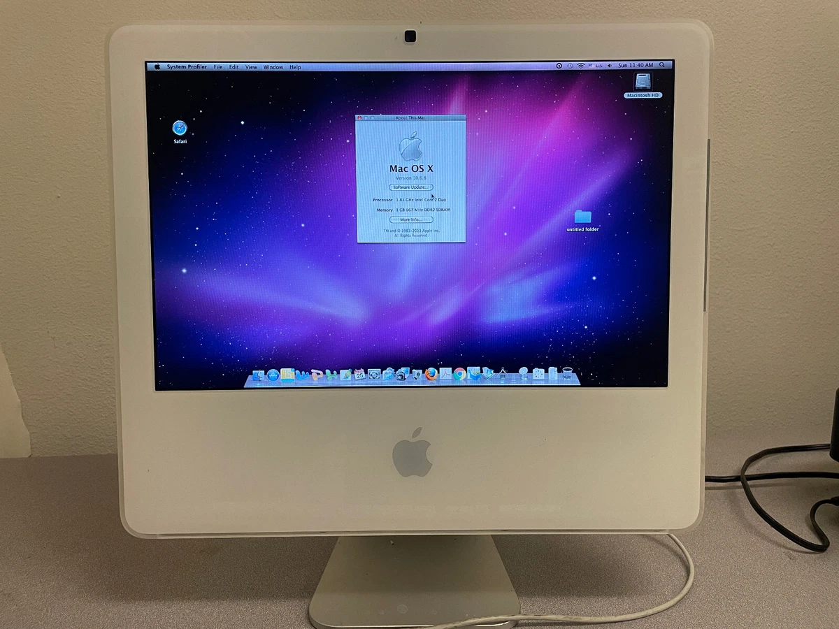 Apple iMac Mac OS X 10.6, Snow Leopard Apple Desktops & All-In-One
