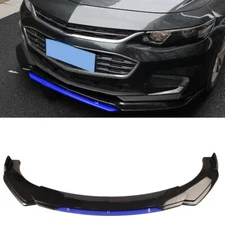 For Chevrolet Malibu Front Bumper Lip Spoiler Splitter Glossy Black Blue