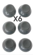 Lot Of 6 3D Analog Thumb Stick Caps For Xbox 360 Controller Gray Grey