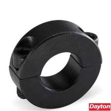 1-1/4" ID 2-PC Clamp Shaft Collar Steel Blk Oxide, 1L704 DAYTON QTY-1 BRAND NEW!