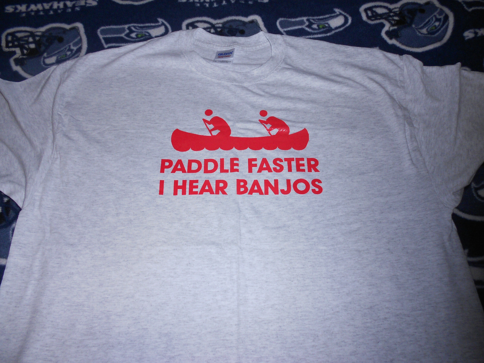 FILA T shirt Paddle Faster I Hear Banjos nuova divertente vintage consegna film maglietta