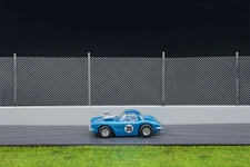 Scale Chain Link Fence & Fence Post Kit Fits AFX Race track, Aurora, Scalectric