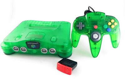Jungle Green Nintendo 64 Console System - N64 TESTED with