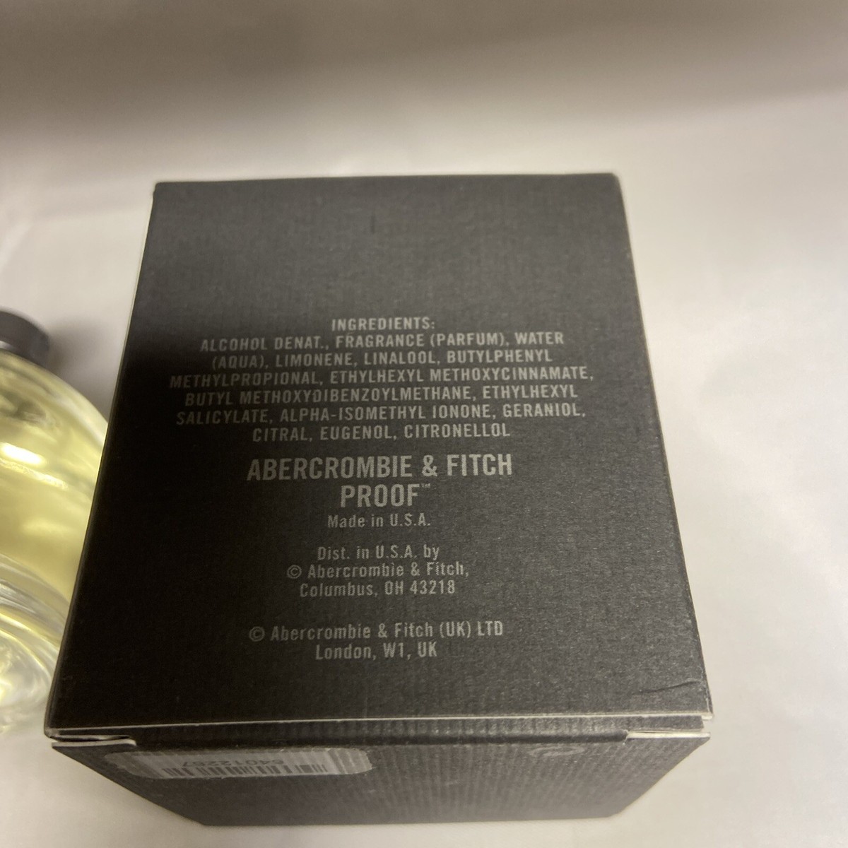 Abercrombie & Fitch PROOF プルーフ Abercrombie & Fitch PROOF Cologne for Men 1.0 fl oz New in