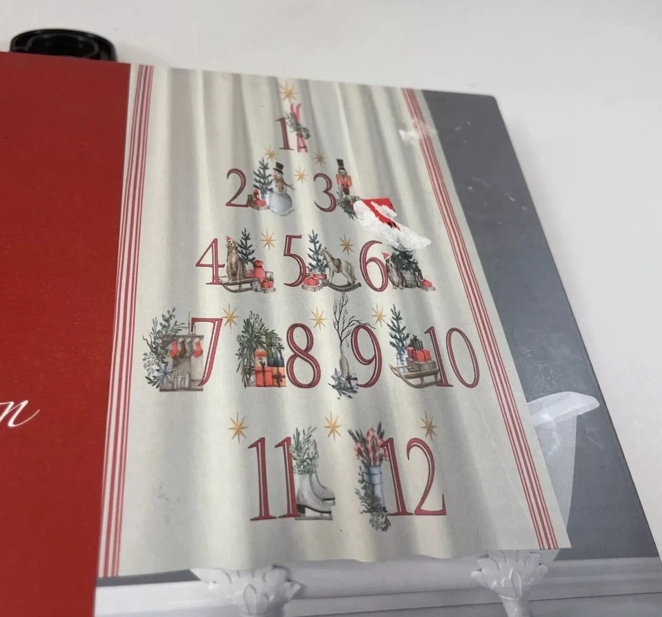 Cortina de ducha de tela Avanti 72x72 en vacaciones cuenta regresiva 12 días nueva con etiquetas Foto 3 de 4