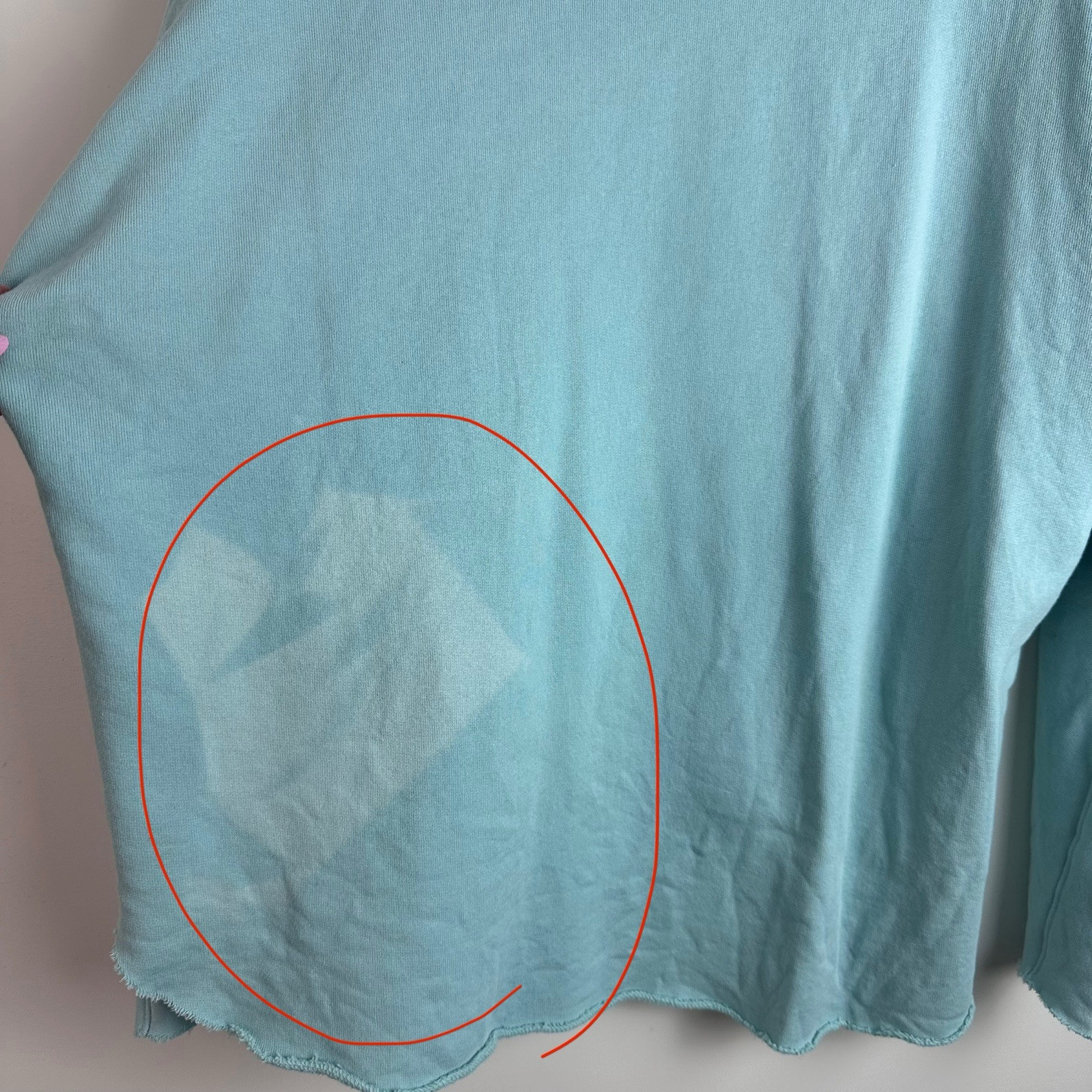 FRANK & EILEEN SWEATSHIRT ANNA LONG SLEEVE CAPELET GREEN SMALL NEW