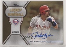 2019 Topps Legacy of Baseball Auto Series 2 Gold /50 John Kruk #LBA-JK Auto
