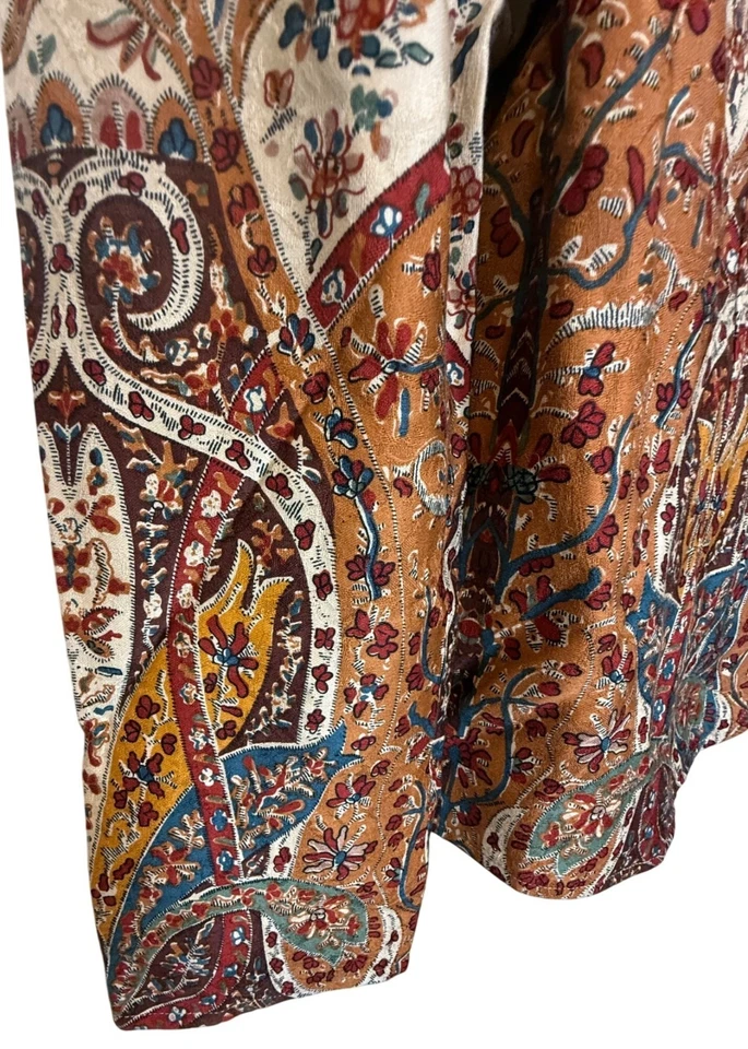 Coldwater Creek Baroque Tapestry Jacket M Vintage Artsy Boho Eclectic Grandma - Image 4 of 4