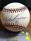 DAVE KINGMAN 3 SIGNED AUTOGRAPHED OML BASEBALL!  Mets, Giants, Cubs! Mounted Mem