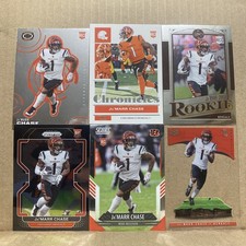2021 Ja’Marr Chase 6 Card Rookie Lot Collection.
