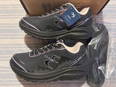 G Defy Gravity Defyer Mighty Walk Orthopedic Women's Shoe Black/Purple - 10M
