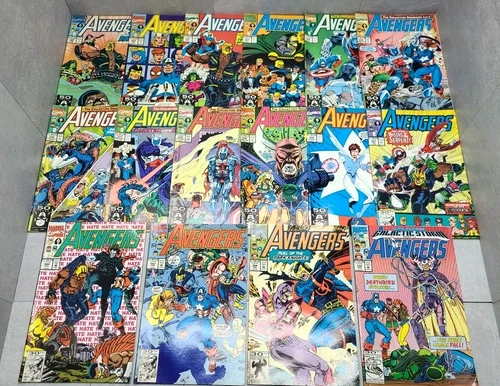 Vintage Lot Of 16 Marvel Comics Avengers #328 329 331 332 334-344 346 1990's