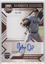 2018 Elite Extra Edition USA Collegiate Silhouette 36/99 John Doxakis Auto s3g