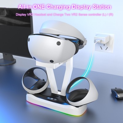 Charging Dock Station For PS 5 VR2 Charger for PSVR2 Glasses Storage Stand Base