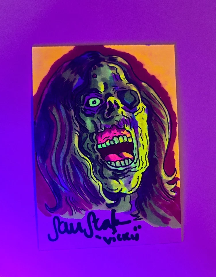 TARJETA BOCETO TERRIFIER SAMANTHA SCAFFIDI VICKY AUTÓGRAFO FIRMADA HORROR SCHERES Foto 3 de 3