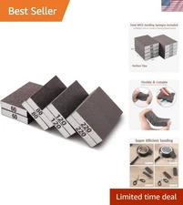 8PCS Flexible Sanding Sponges with 60/80/120/220 Assorted Grits for Wood & Metal