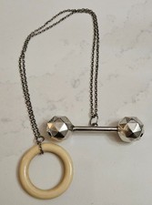 Hochet de Bébé en argent massif. 19 ème siècle