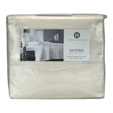Hotel Collection 680 Tc Supima Cotton King Extra Deep Flat Sheet Ivory $275
