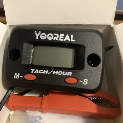 YOOREAL Digitaler Wartungsstunden Drehzahlmesser, Benutzerabschaltung, wasserdicht YR-HM068A