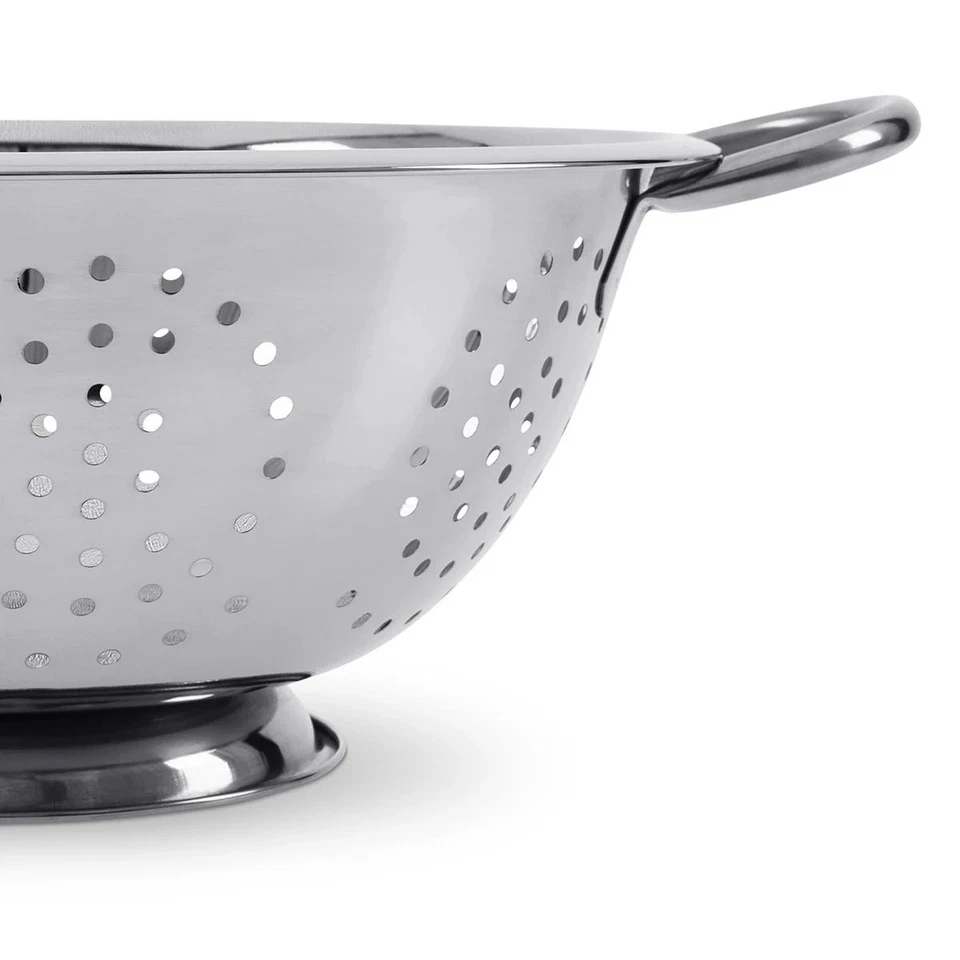 Stainless Steel Colander Large Metal Strainer Kitchen Food Mesh Colanders New - image 3 of 3