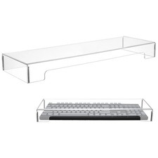 1pc Keyboard Case Dust Cover Flat Household Water-Proof Case Protective Acrylic