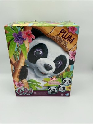 FurReal Plum The Curious Panda Bear Cub Interactive Plush Sound
