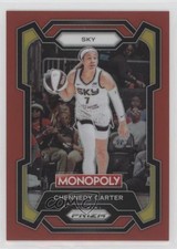 2024 Panini Prizm Monopoly WNBA Red Prizm 34/99 Chennedy Carter #52 0fo5