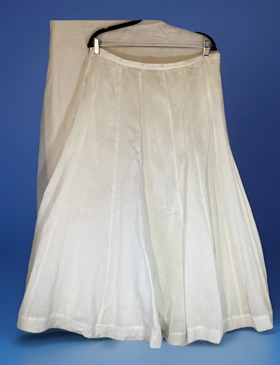 J Jill Linen White A Line Side Zip Maxi Skirt Women medium Lagenlook Boho
Opens in a new window or t