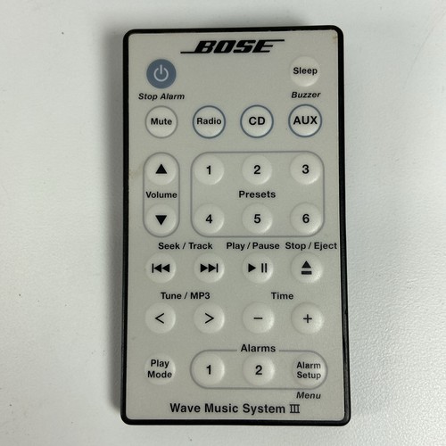 Bose Wave Music System III CD AM/FM Radio Blanco con Control Remoto Probado Funcionando - Imagen 10 de 10