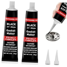 170g RTV Silicone Gasket Maker Silicone Sealant Shockproof and Leakproof, Black