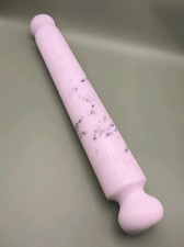 SOLID MARBLE Turned Rolling Pin Baker Chef Gift HEAVY Pastry Professional RARE