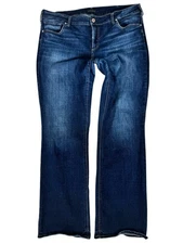 Silver Jeans Co. Dark Wash High-Rise Straight Denim Jeans Women's (Read) 20W