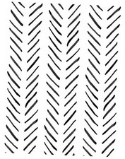 Stripes Peel and Stick Wallpaper Boho Removable S: 17.7in x 9.8ft Black/White