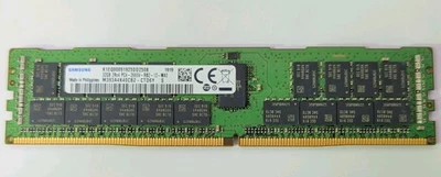 SAMSUNG 32GB 1x32GB 2RX4 PC4-2666V DDR4 SERVER MEMORY RAM M393A4K40CB2-CTD6Y - Image 1 of 2