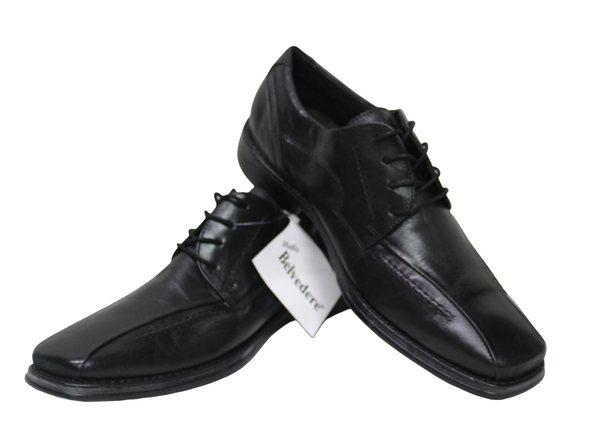 Black Belvedere dress shoes Studio BELVEDERE Shoes Mens Size 9.5D, BLACK Dress Church  main image 2