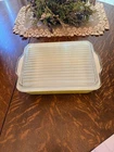 Vintage Pyrex Yellow #0503  Refrigerator Dish 1-1/2 Quart w/Ribbed Lid