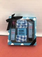 Calgon fuzzy socks gift set Fresh start Blue Body Mist And Lotion