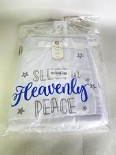 Baby Ganz Sleep in Heavenly Peace Blanket White Stars Security Lovey NEW