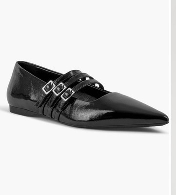 Vagabond Shoemakers Hermine Pointed Toe Mary Jane Flat Sz 37 EU/ 7