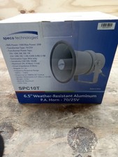 SPECO TECHNOLOGIES SPC10T PA Weatherproof Speaker,7-1/4"D,Aluminum 49CA10