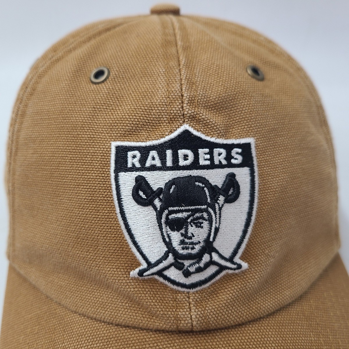 Las Vegas Raiders Hat Strapback Carhartt 47 Brand Brown NFL