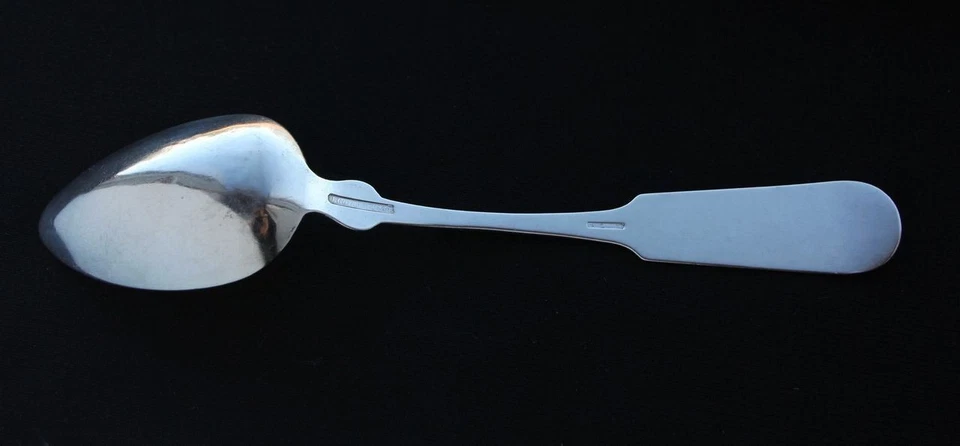 H C DUDLEY Infantería 1841-1850 Moneda Plata J Gorham Esterlina Mesa Cuchara Violín Foto 4 de 4